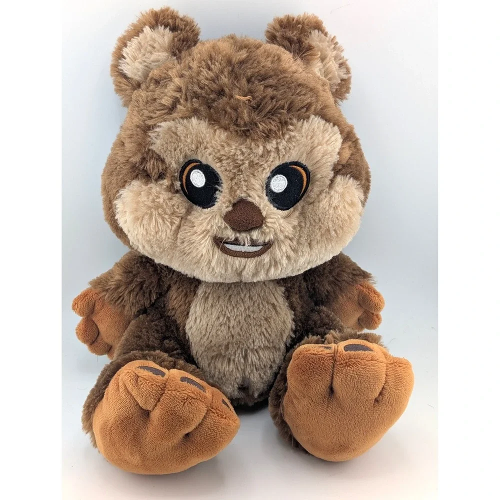 Disney Star Wars Wicket Ewok Plush Toy 14 Inch Brown Furry Collectible Exclusive